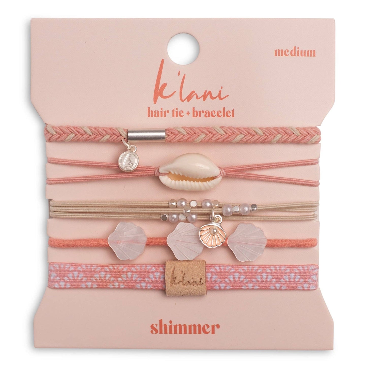 Shimmer Hair Tie Bracelets: Medium