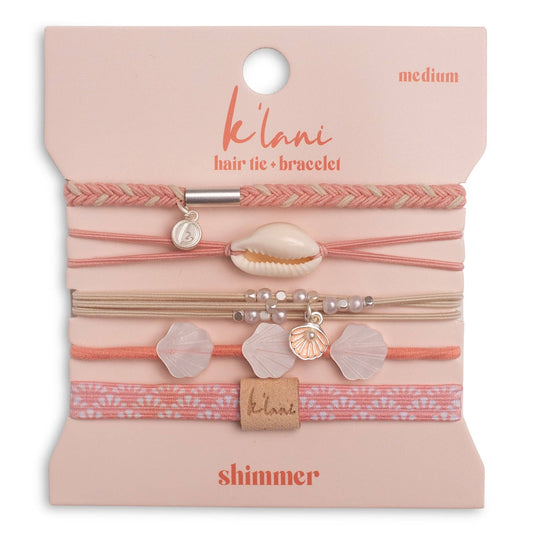 Shimmer Hair Tie Bracelets: Medium