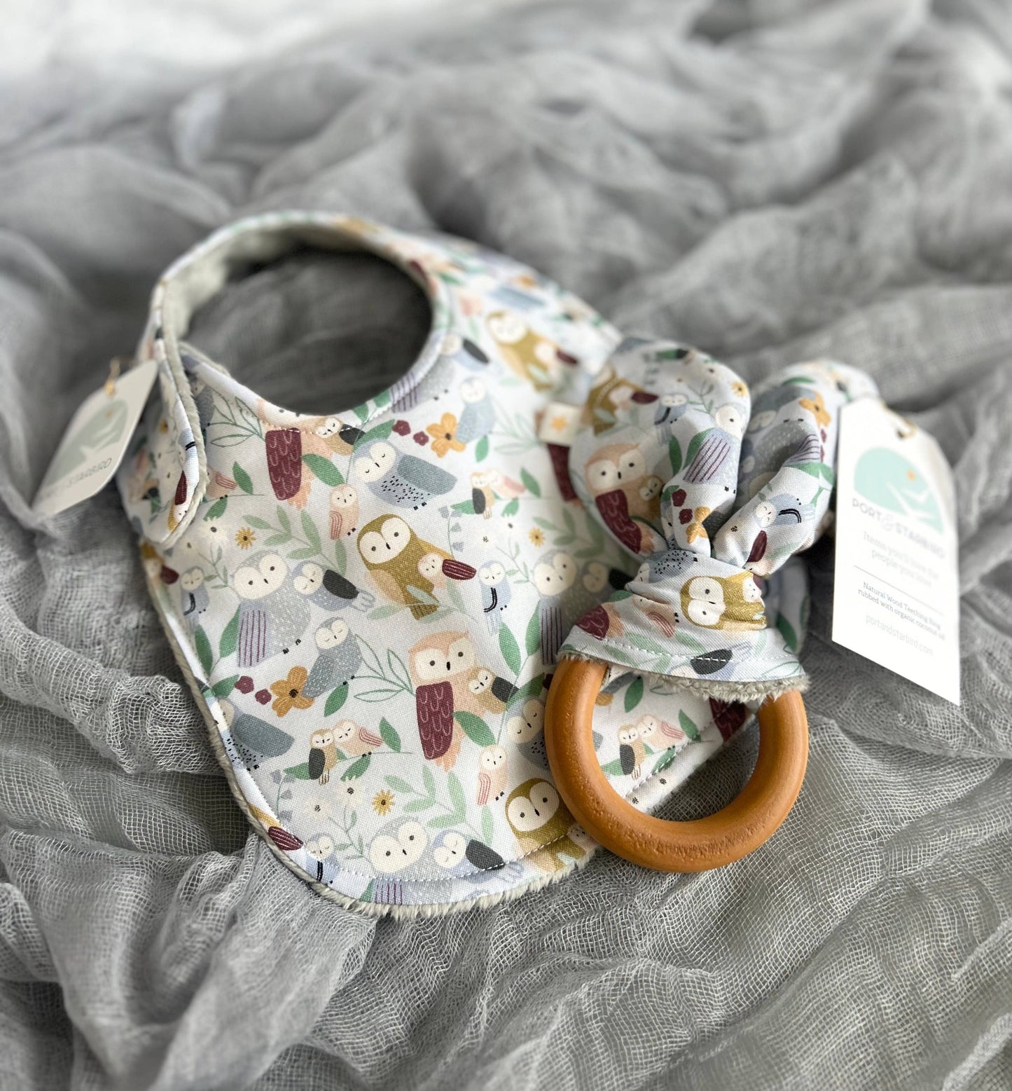 Give a Hoot Owl Crinkle teether