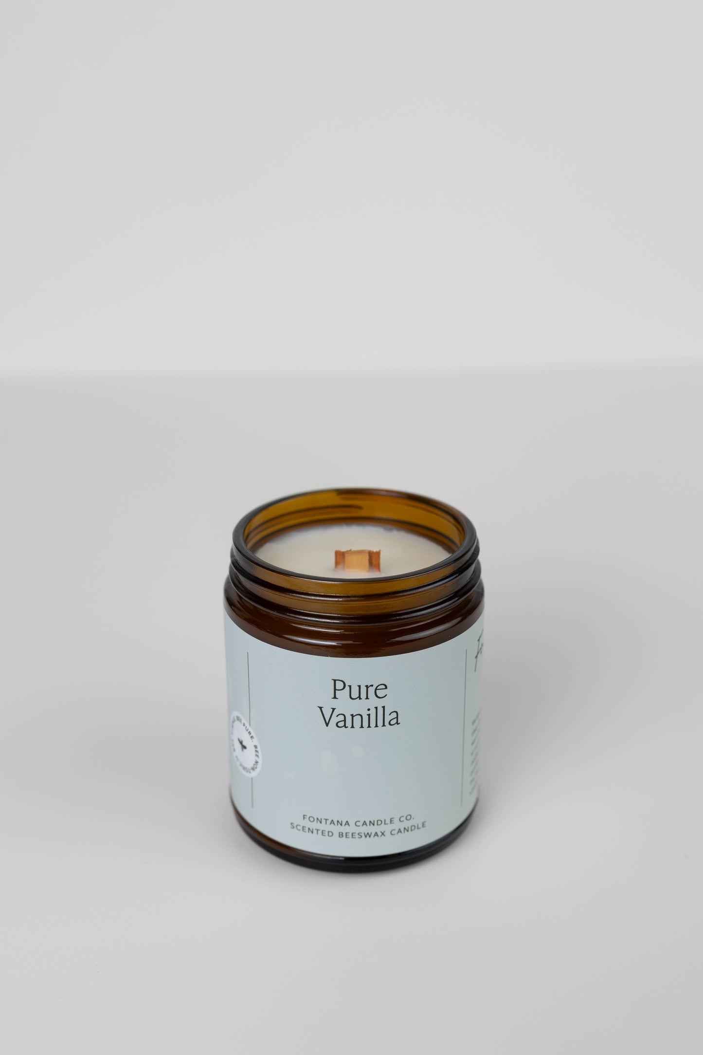 Pure Vanilla Natural Essential Oil Beeswax Jar Candle