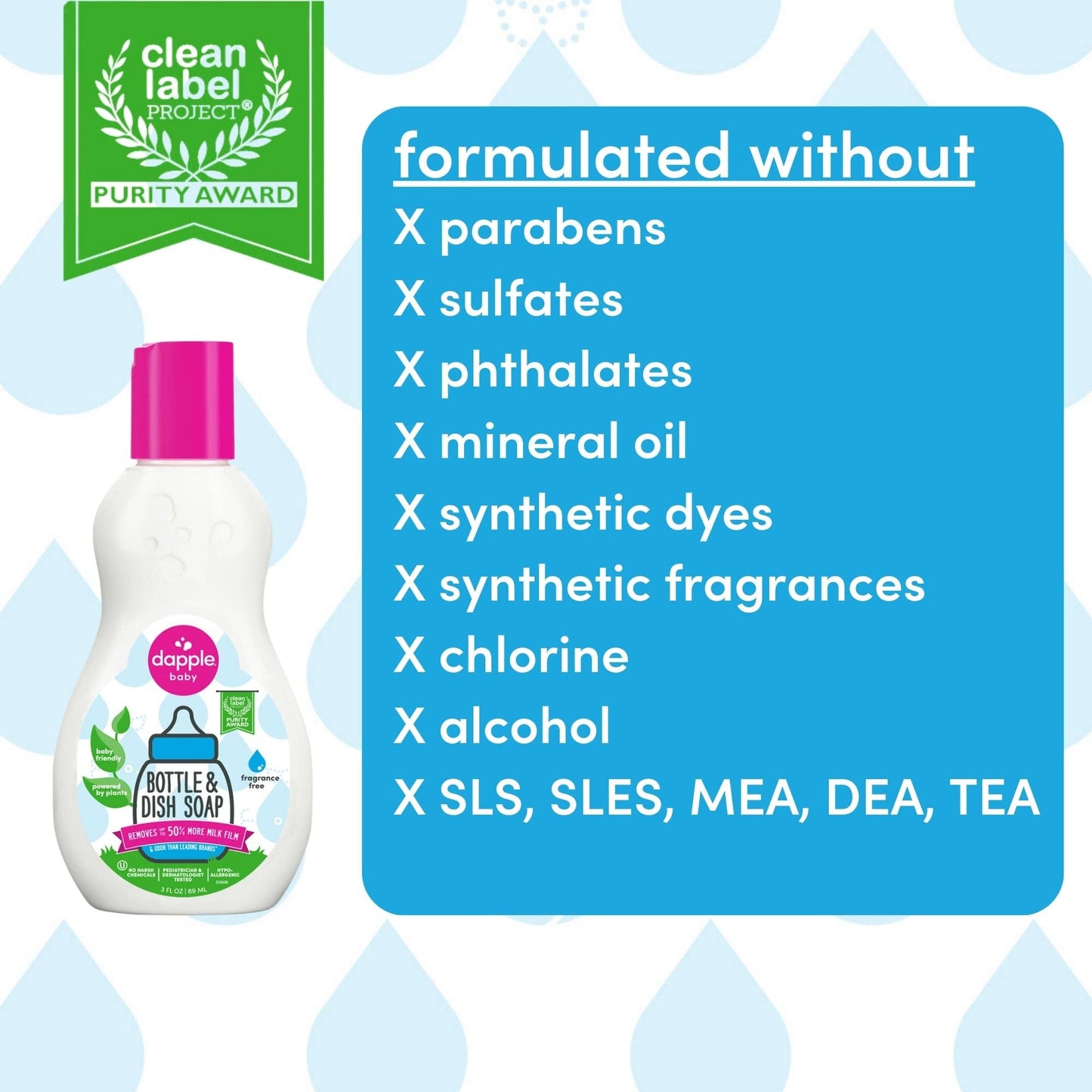 Dapple Baby On the Go Dish Soap Travel Size