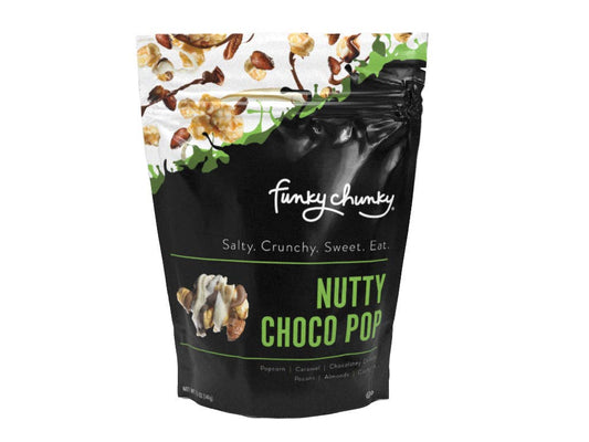 Nutty Choco Pop | Caramel Corn Chocolate Popcorn |  5-ounce Bags