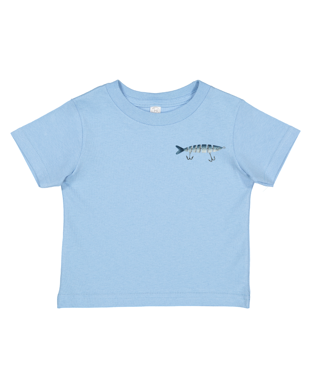 Keepin' It Reel Kid's Fishing Tee: Light Blue