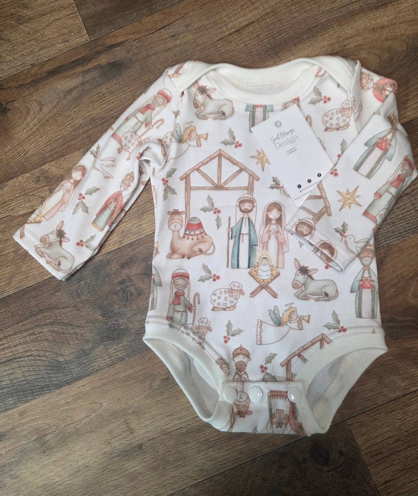 Infant bodysuit, Christmas clothing, infant romper