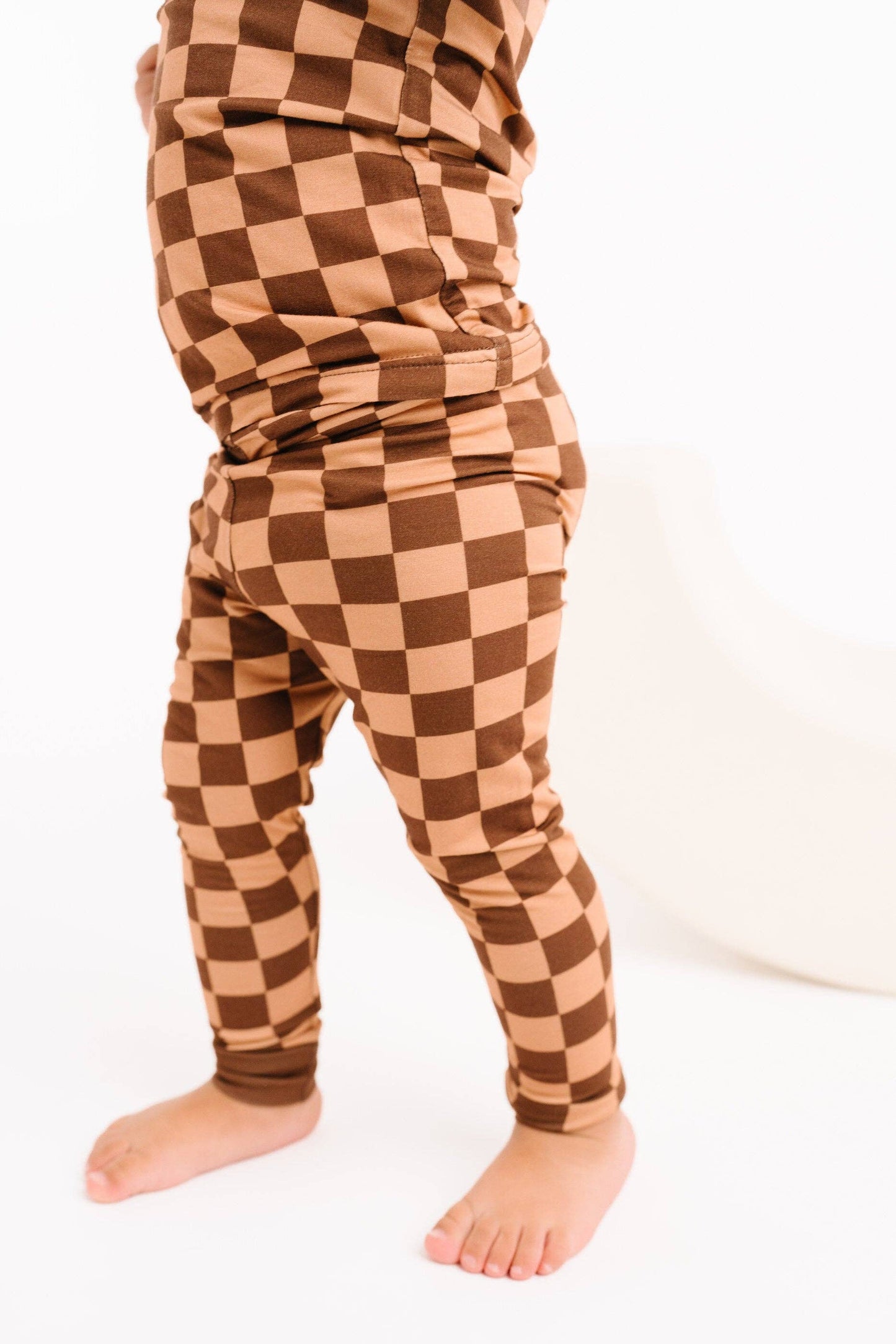 Espresso Checkered Bamboo Set