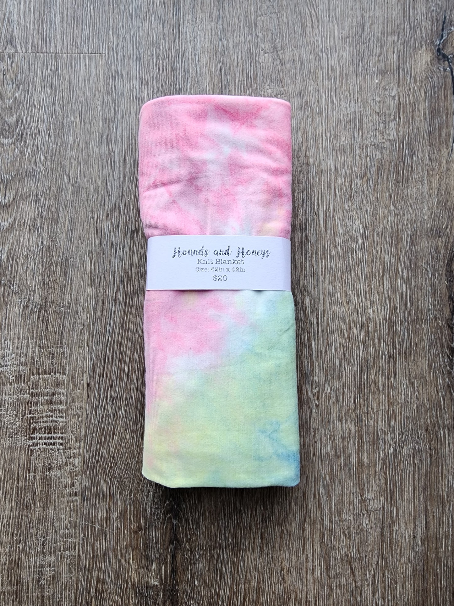 Tie Dye Knit Swaddle Blanket