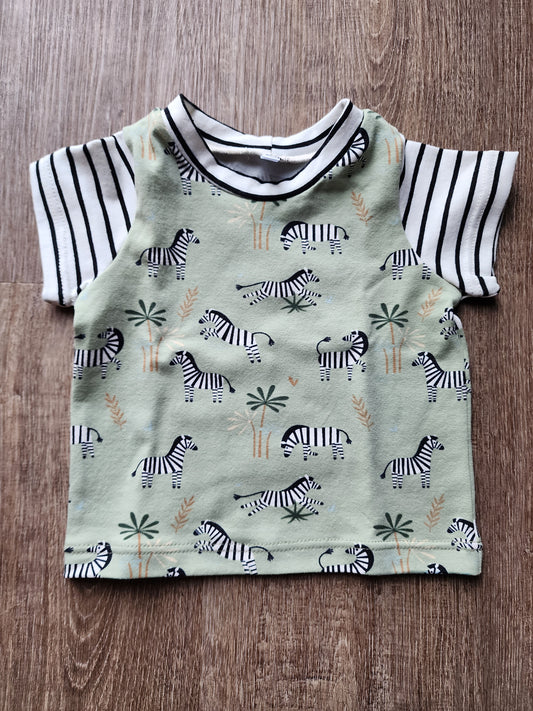 Zebra Tee and Shorts Set