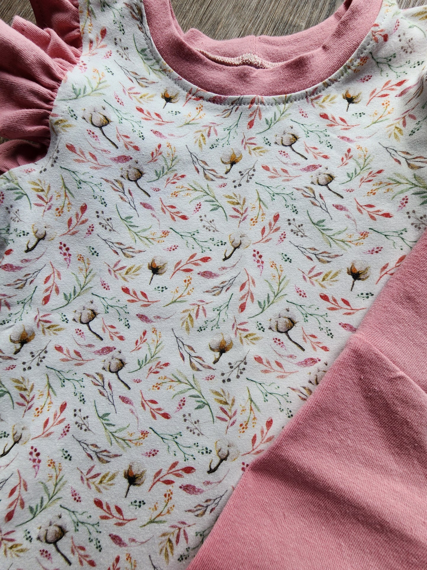 Floral Flutter Sleeve Tee and Shorts Set