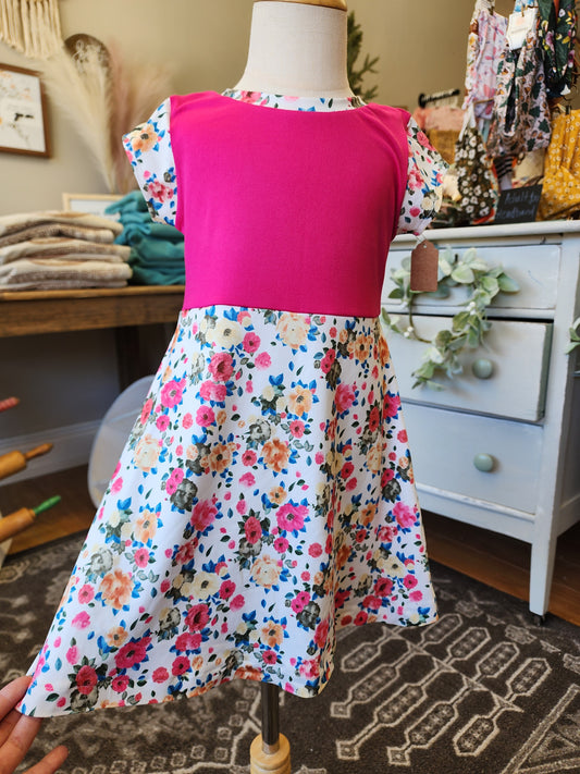 Pink Flower Dress