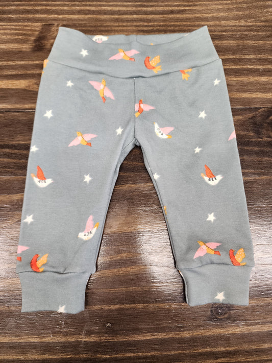 Light Green Bird Leggings