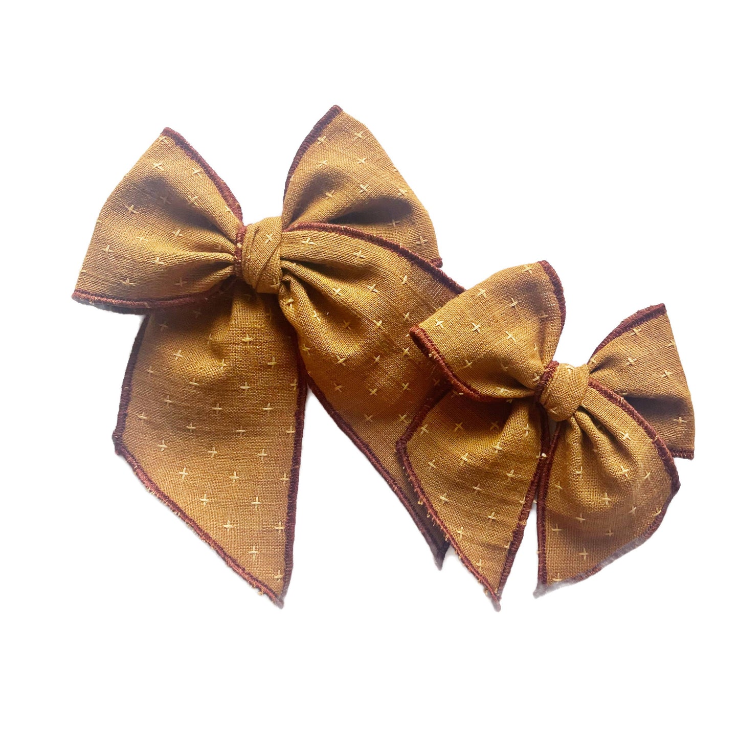 Amber Cross Stitched Elle Bow