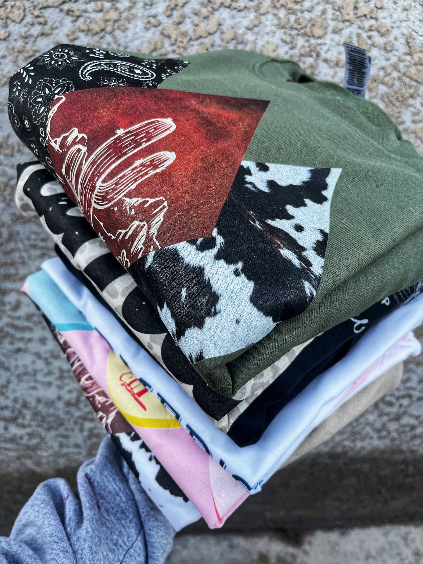 Diamond cactus cowhide