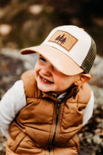 3 tree snapback: Cream/olive / Adult