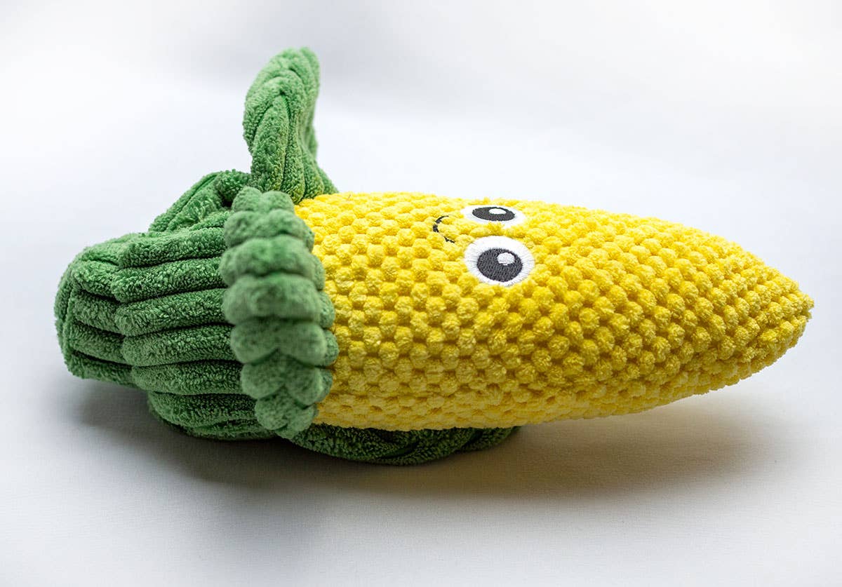 ThoozyPet Corn Plush Dog Toy 10"