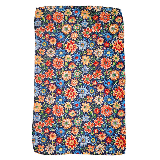 Southwestern Floral Pattern Kitchen Towel + Hanging Loop