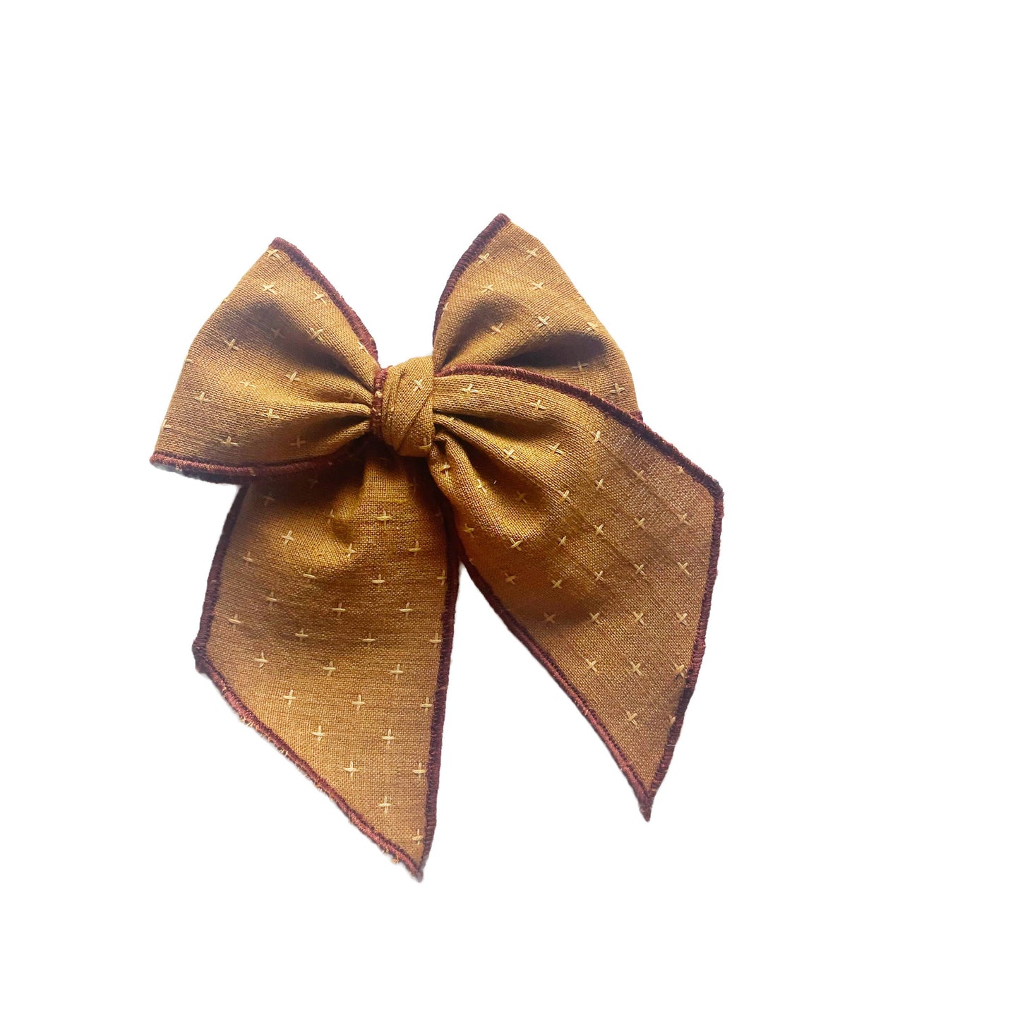 Amber Cross Stitched Elle Bow