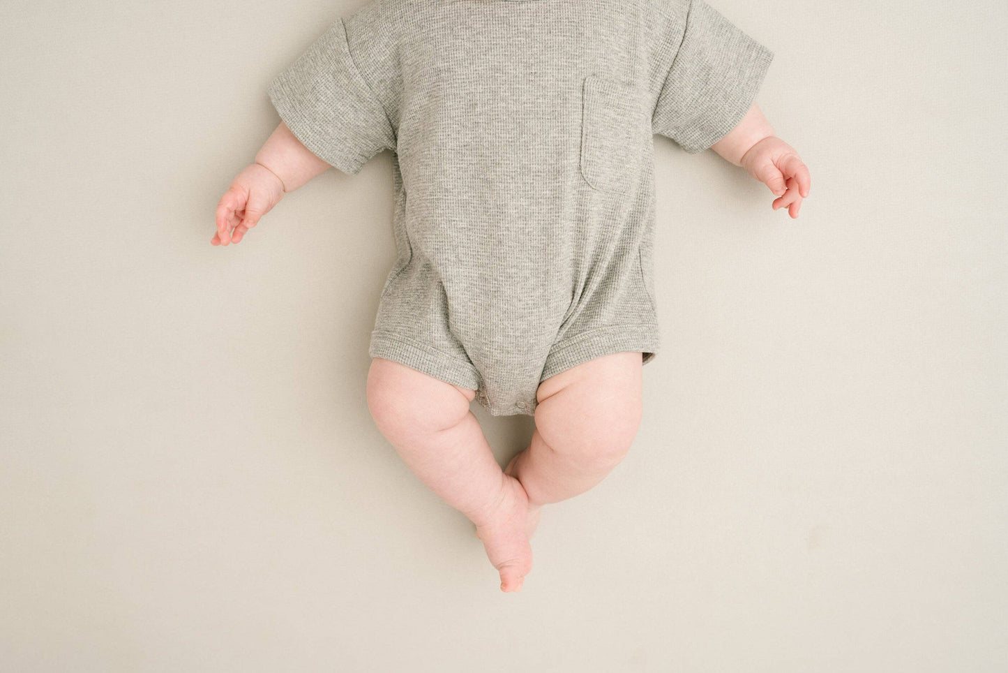 Stormy Waffle Pocket Romper