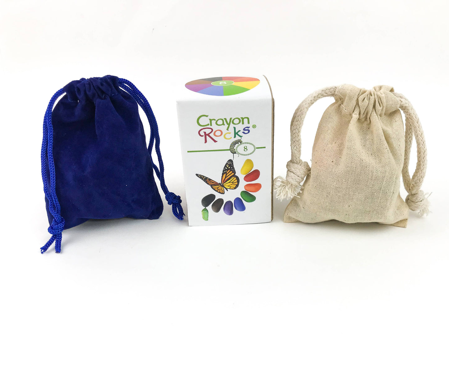 8 Colors in a Muslin Bag. Very Popular for All Ages