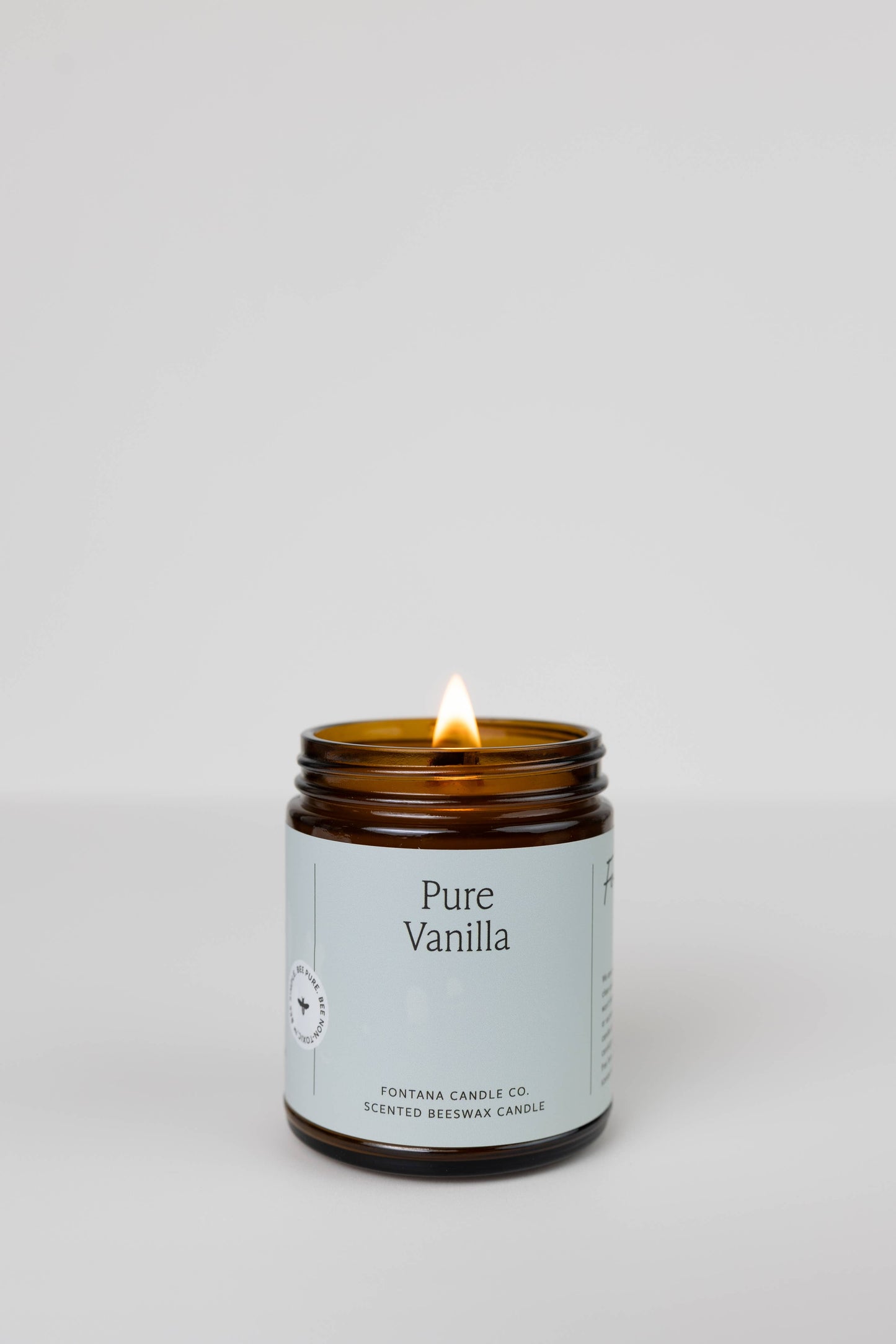 Pure Vanilla Natural Essential Oil Beeswax Jar Candle
