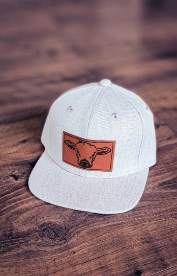 Cow patch snapback: Flatbill / Toddler