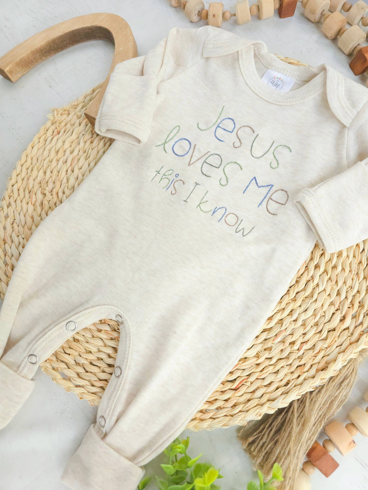 Baby Romper | Baby Boy Outfit - Jesus Loves Me