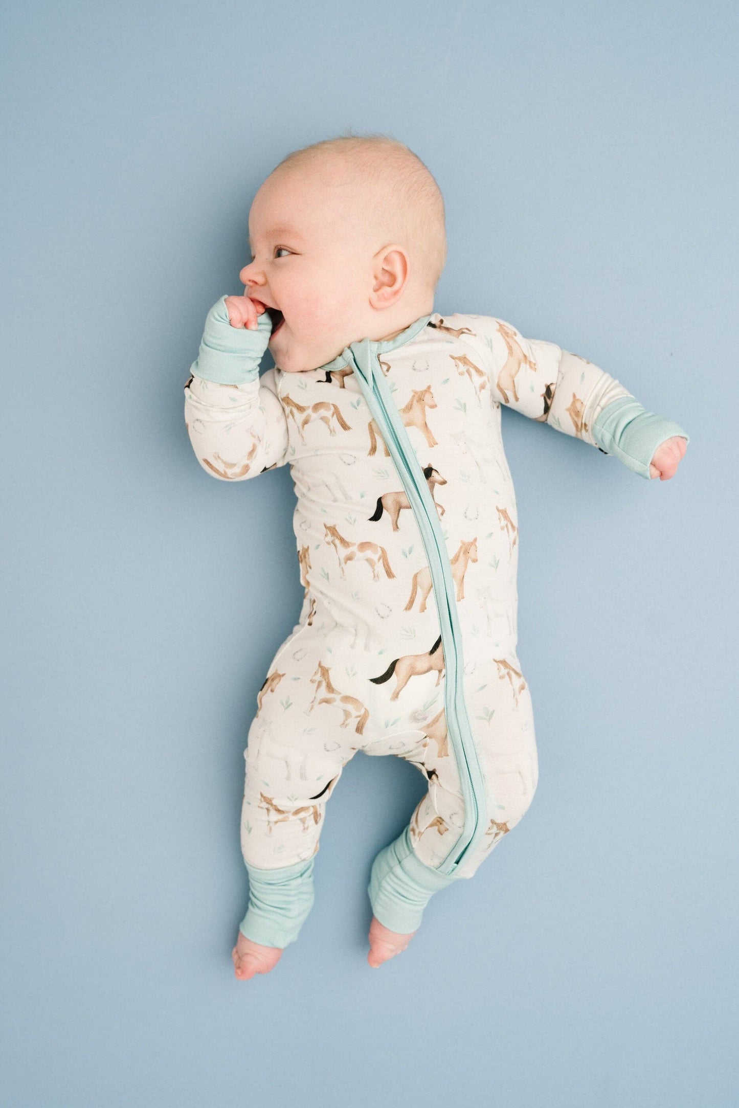 Prairie Gallop Bamboo Sleeper: 0-3M