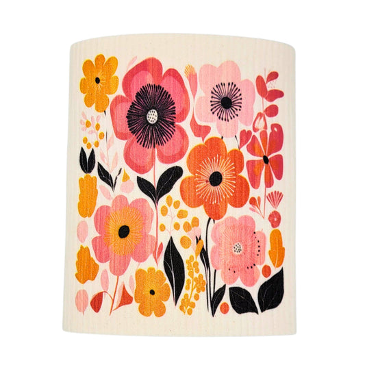 Summer Flower Garden Swedish Dishcloths- Summer Decor