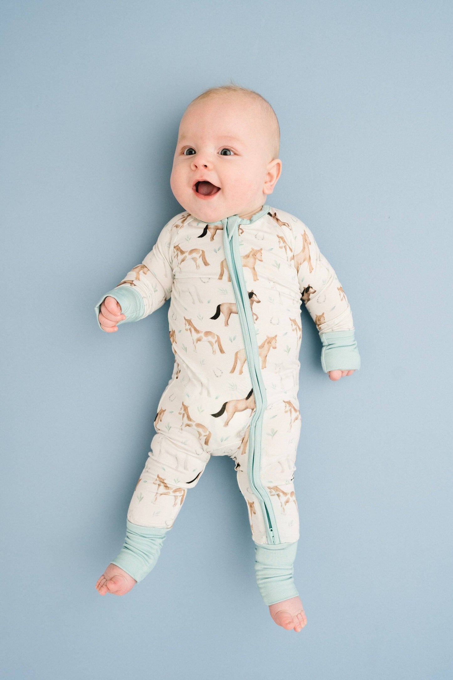 Prairie Gallop Bamboo Sleeper: 0-3M