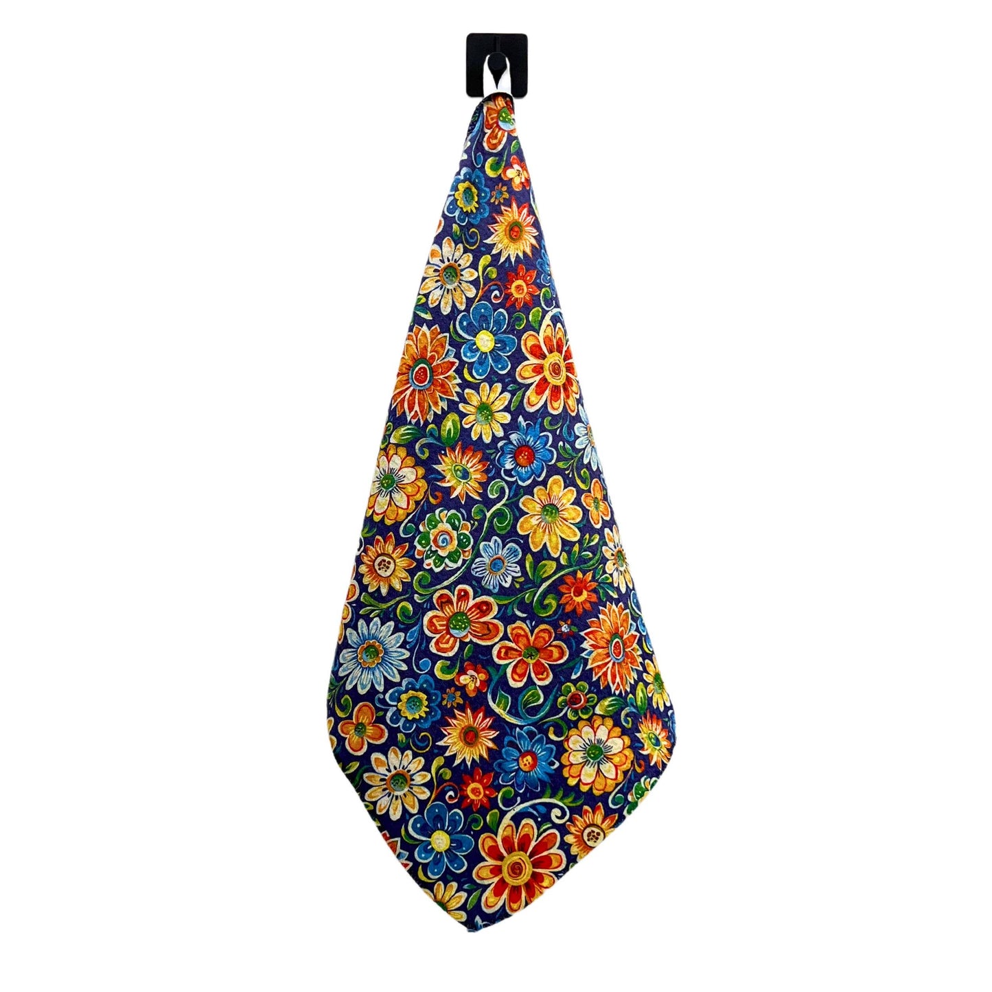 Southwestern Floral Pattern Kitchen Towel + Hanging Loop