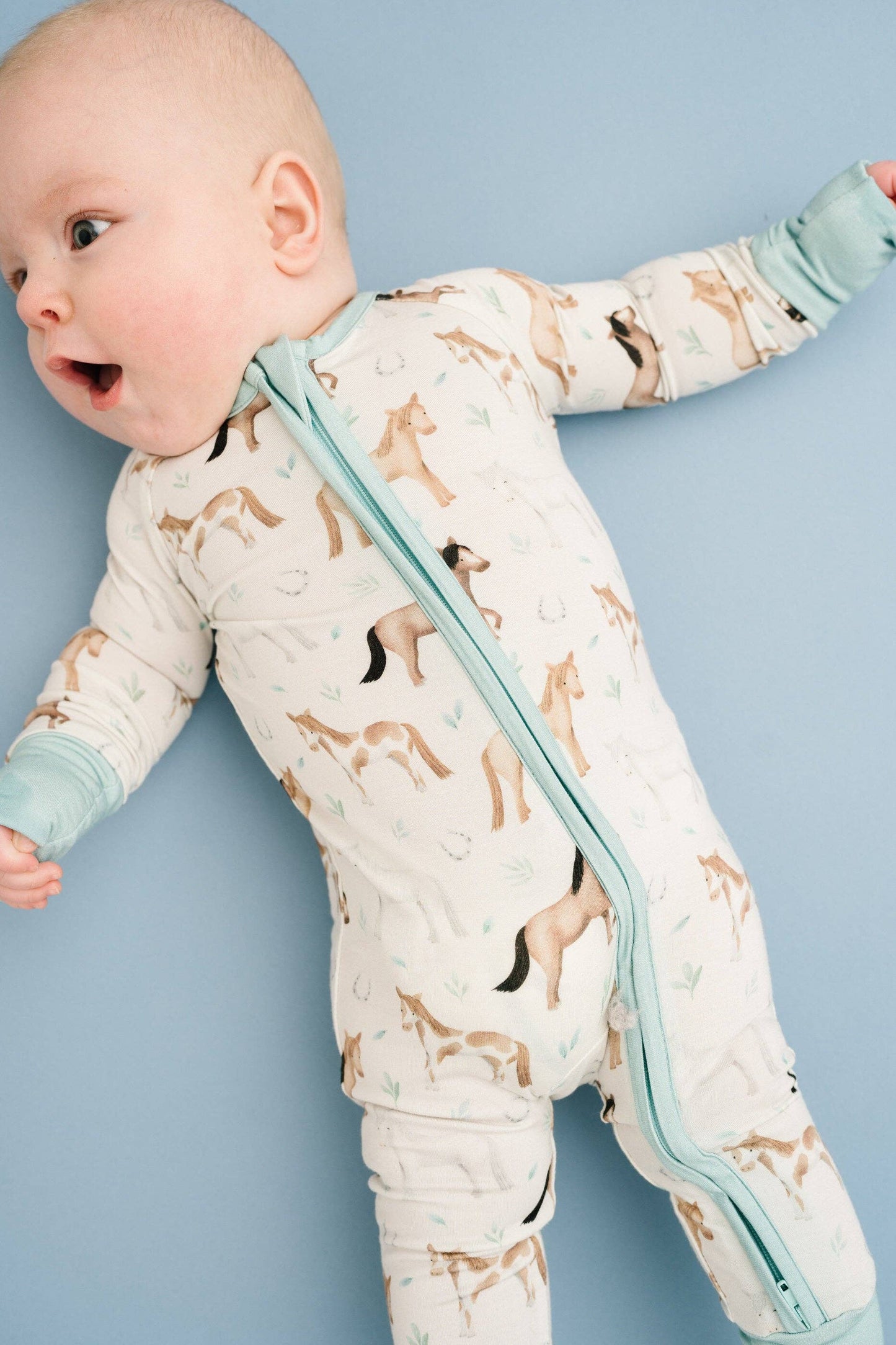 Prairie Gallop Bamboo Sleeper: 0-3M