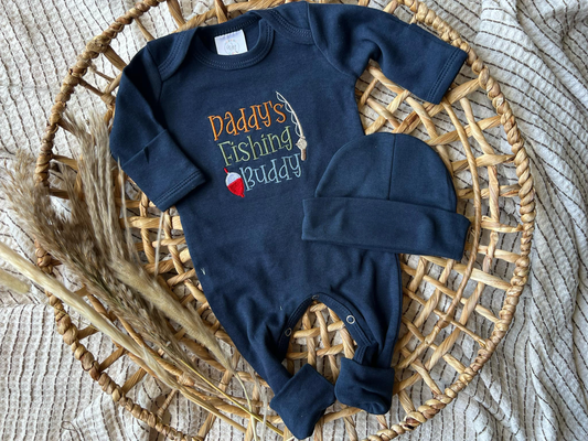 Baby Boy Romper | Daddy's Fishing Buddy: Romper Only