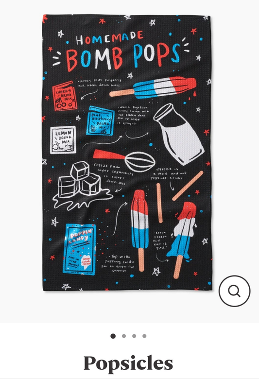 Popscicles Geometry Tea Towel
