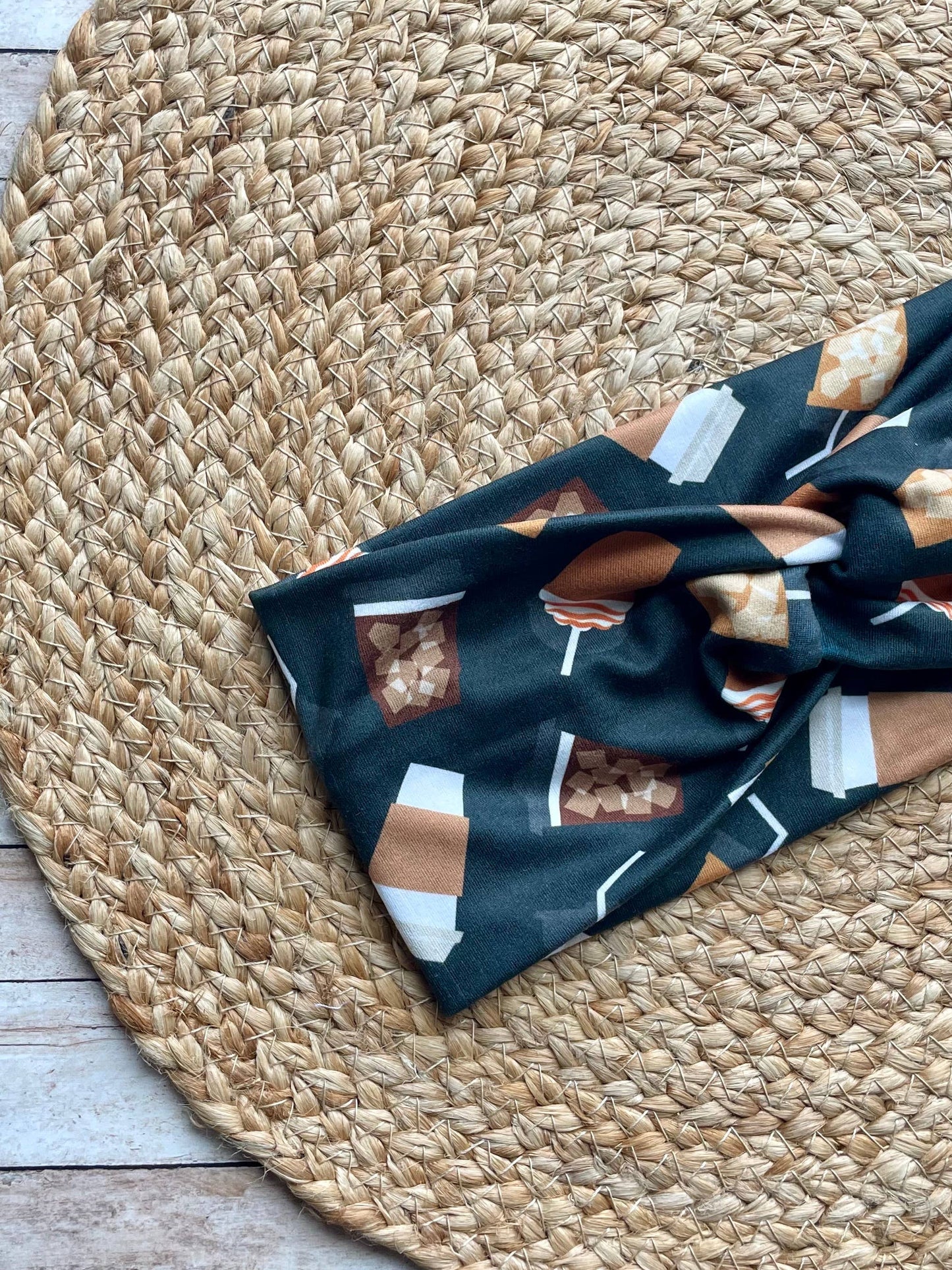 All the Coffee Knit Twist Headband