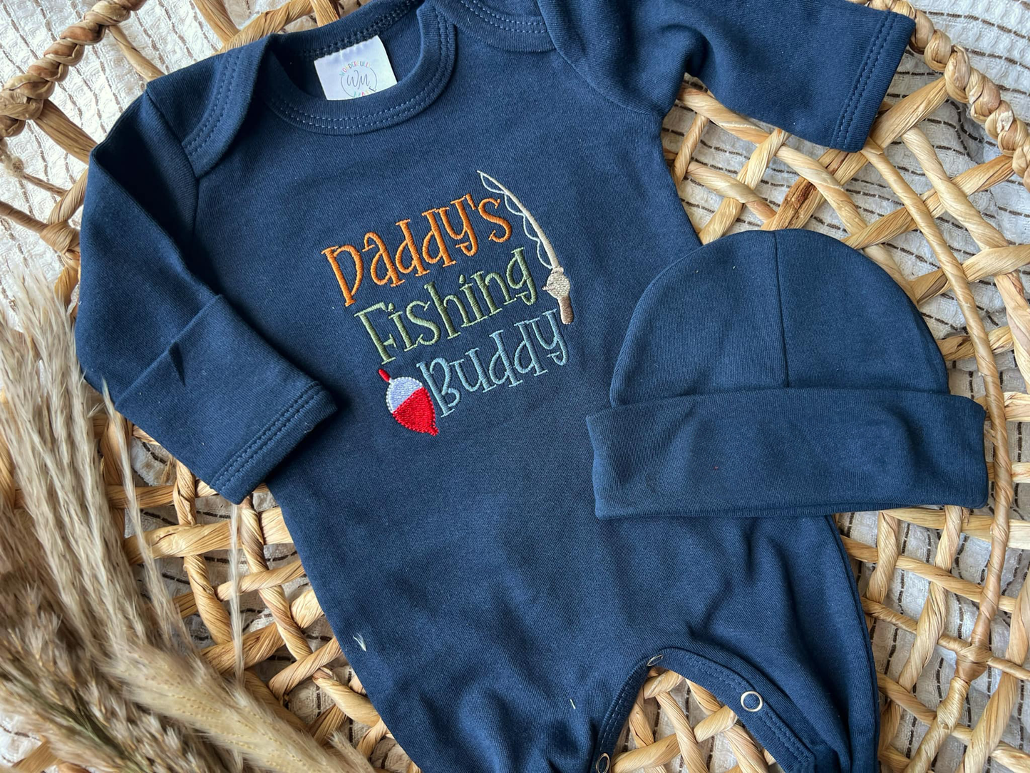 Baby Boy Romper | Daddy's Fishing Buddy: Romper Only