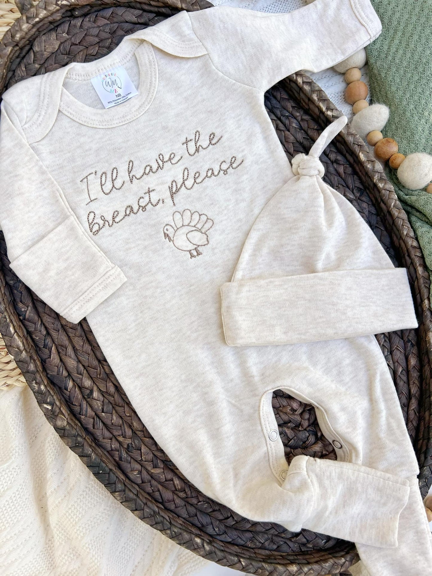 Baby Romper | I'll Have The Breast Funny Thanksgiving Outfit