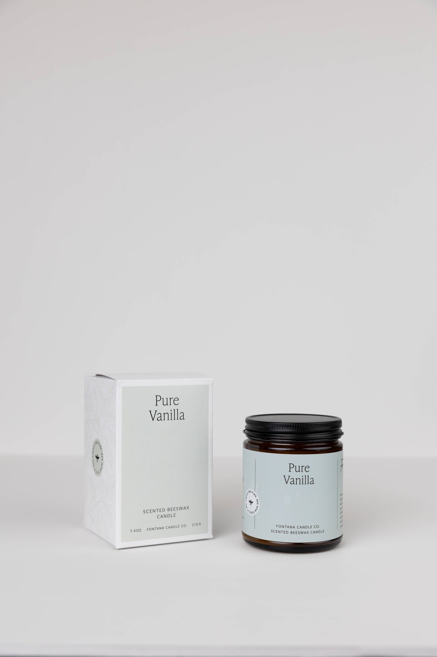 Pure Vanilla Natural Essential Oil Beeswax Jar Candle