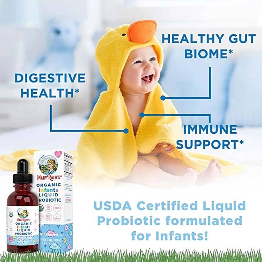Vegan Organic Infant Probiotic Liquid Drops, Unflavored