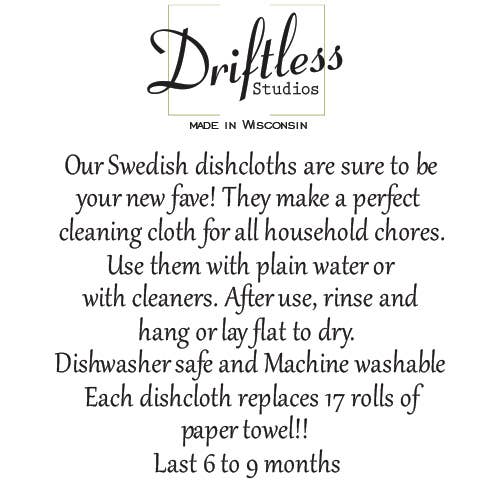 No Rain No Flowers Spring Swedish Dishcloths - Spring Decor