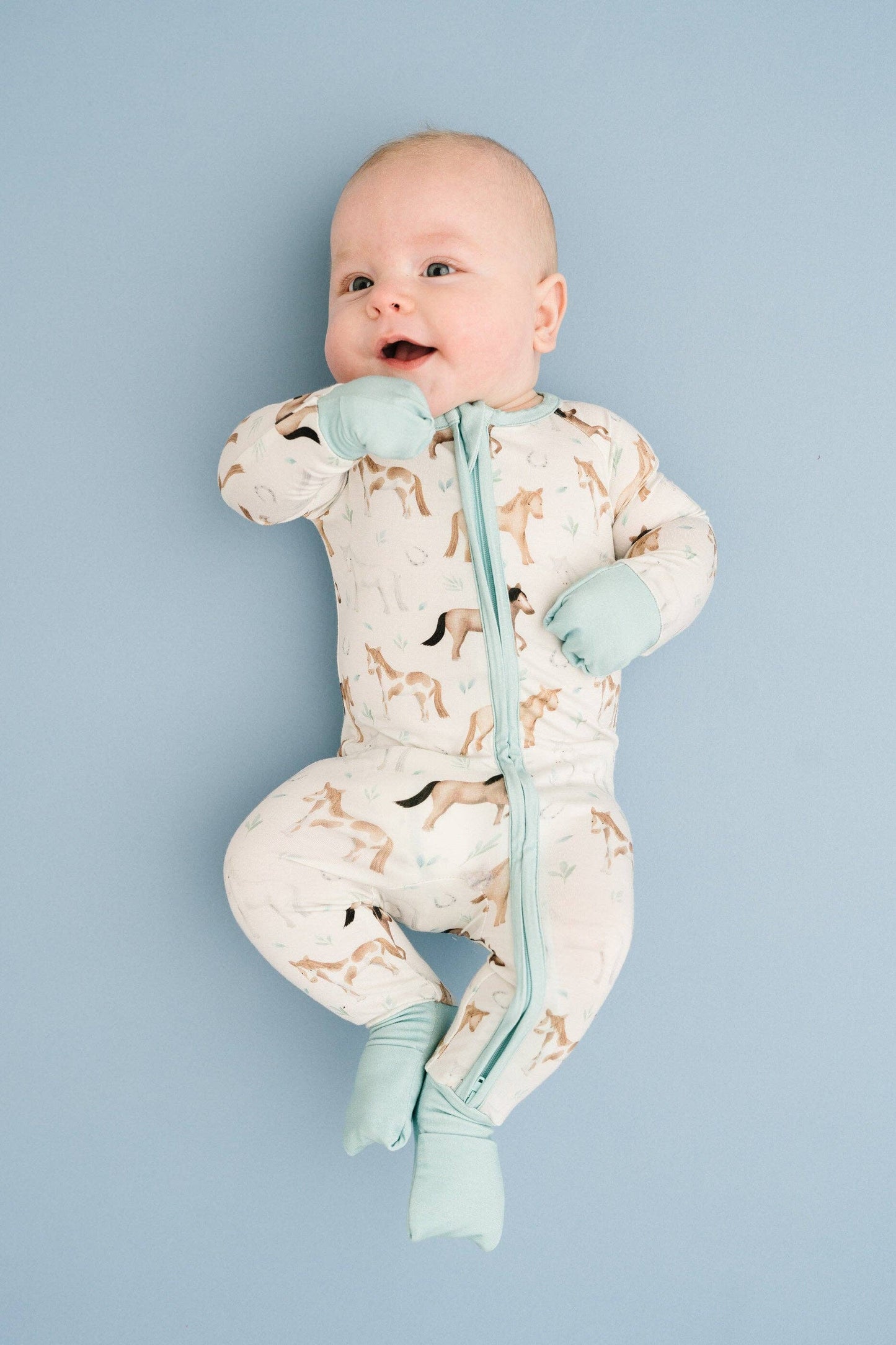 Prairie Gallop Bamboo Sleeper: 0-3M