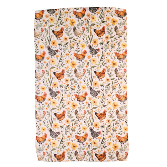 Chicken Farmhouse Waffle Dish Towels - Summer Home Decor