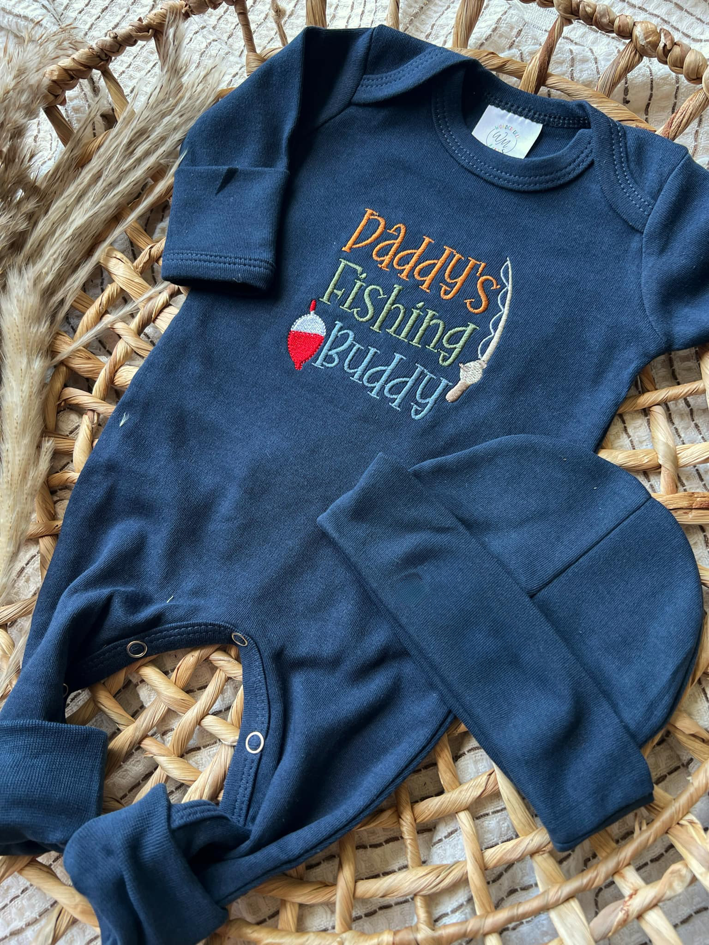 Baby Boy Romper | Daddy's Fishing Buddy: Romper Only