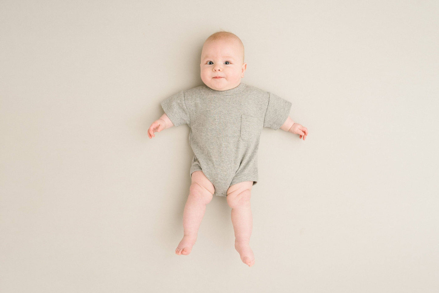 Stormy Waffle Pocket Romper