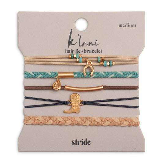 Stride Hair Tie Bracelets: Medium