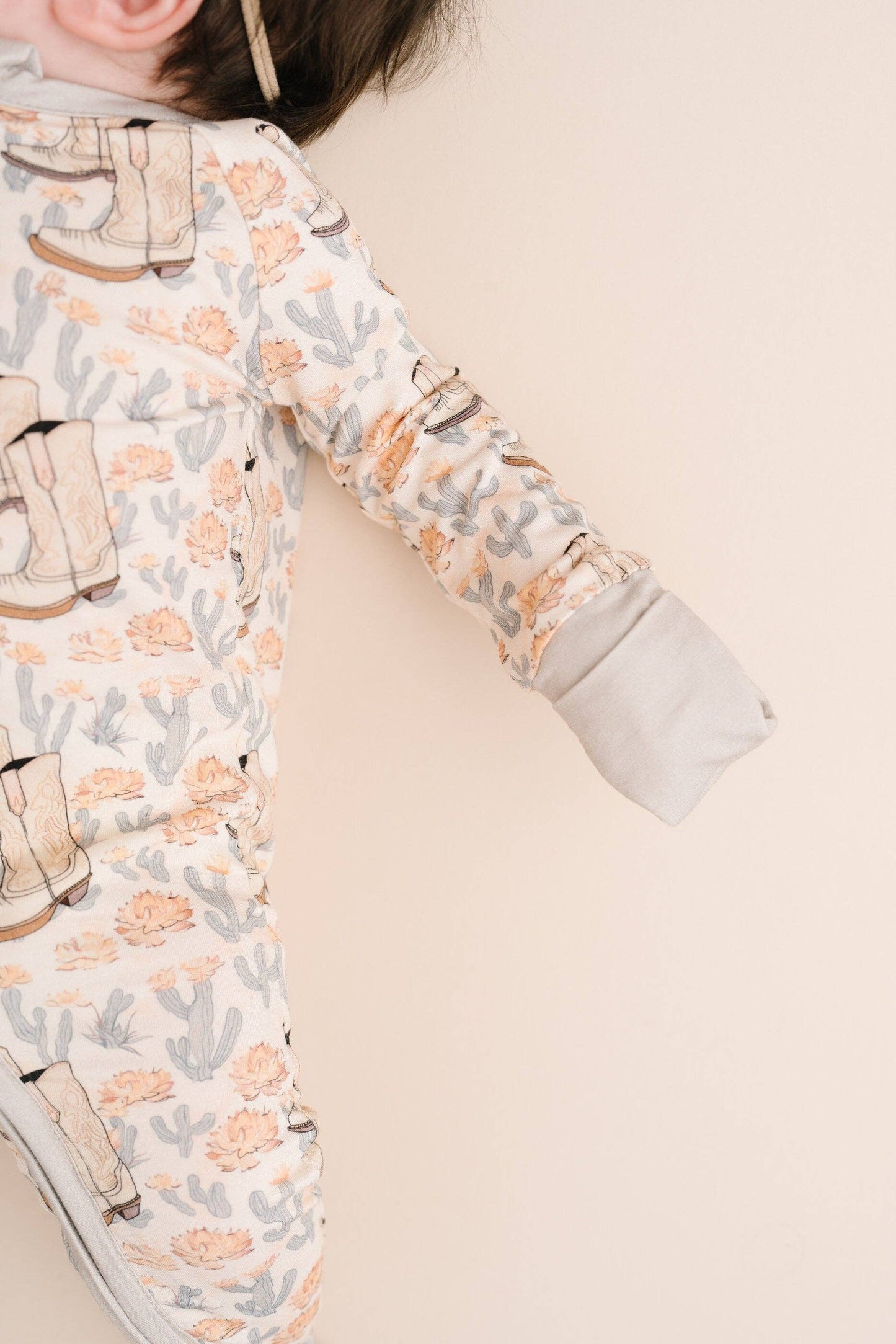 Floral Cowgirl Bamboo Sleeper: 3-6 months