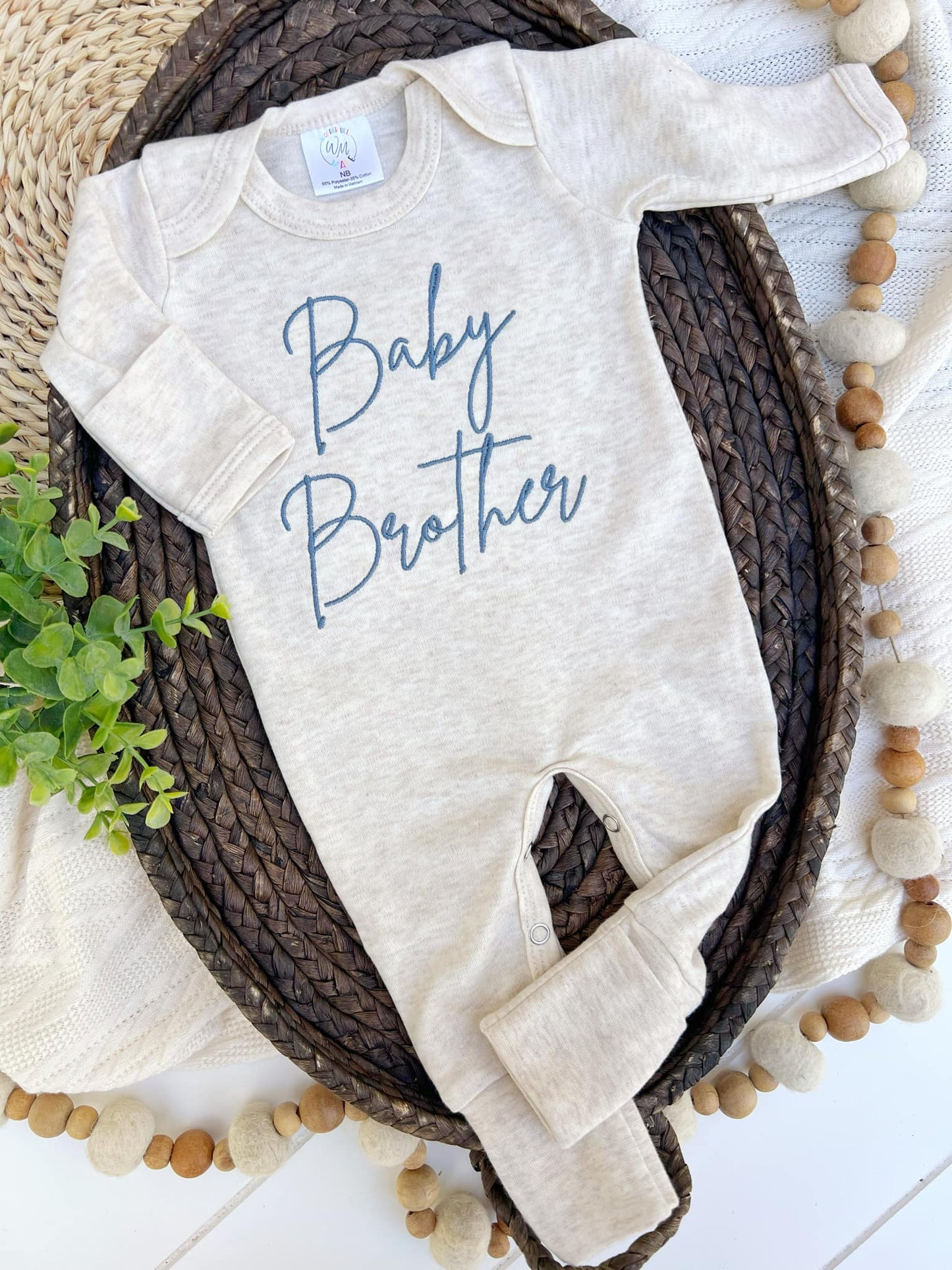 Baby Romper | Baby Brother Blue - Baby Brother