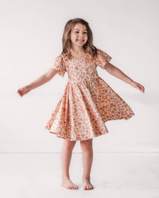 Twirl Dress- Blush Floral