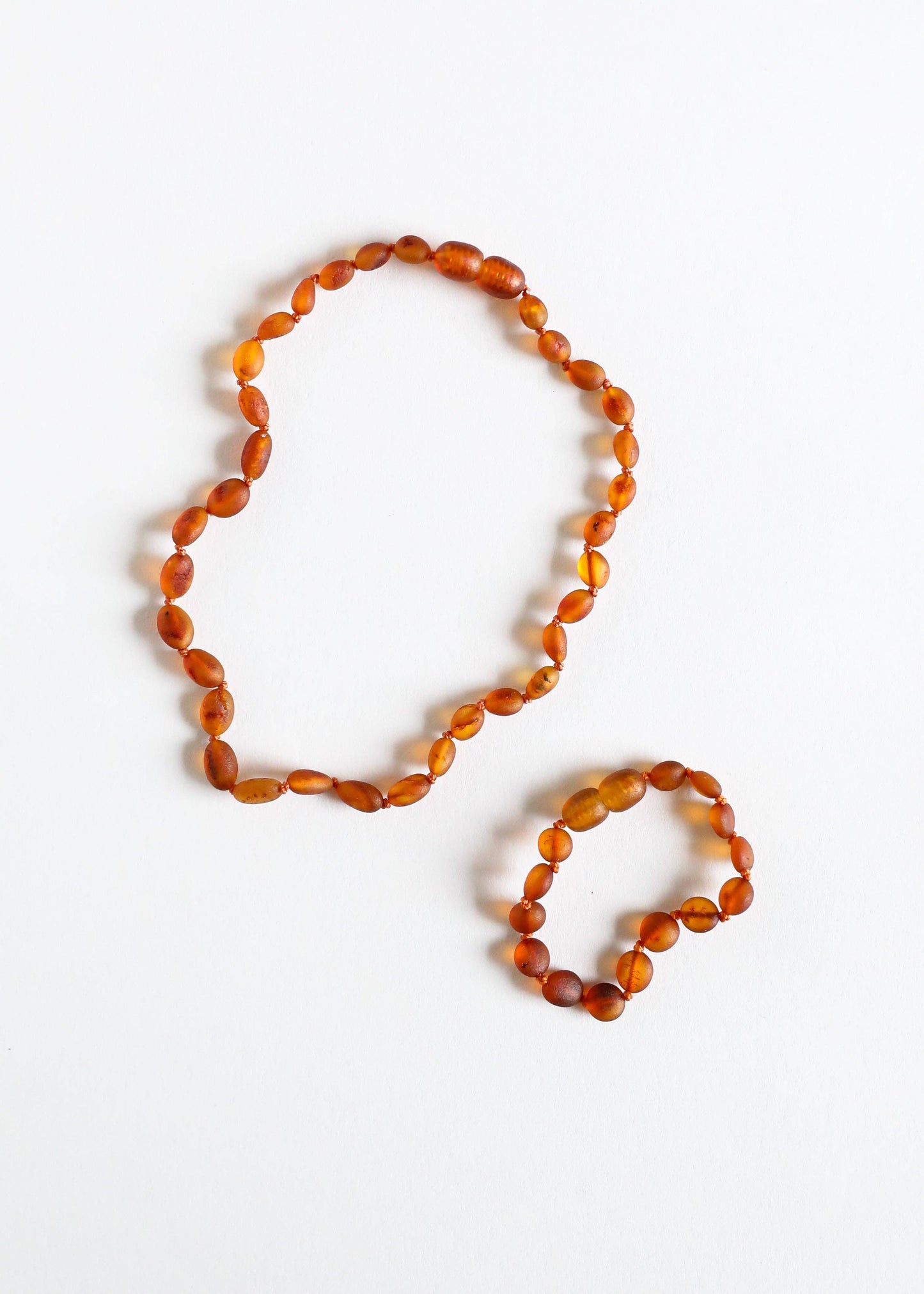 Raw Cognac Baltic Amber || Classic || Necklace: 11" Baby Necklace