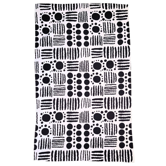 Zen Rock Garden Waffle Kitchen Tea Towels - Kitchen Decor