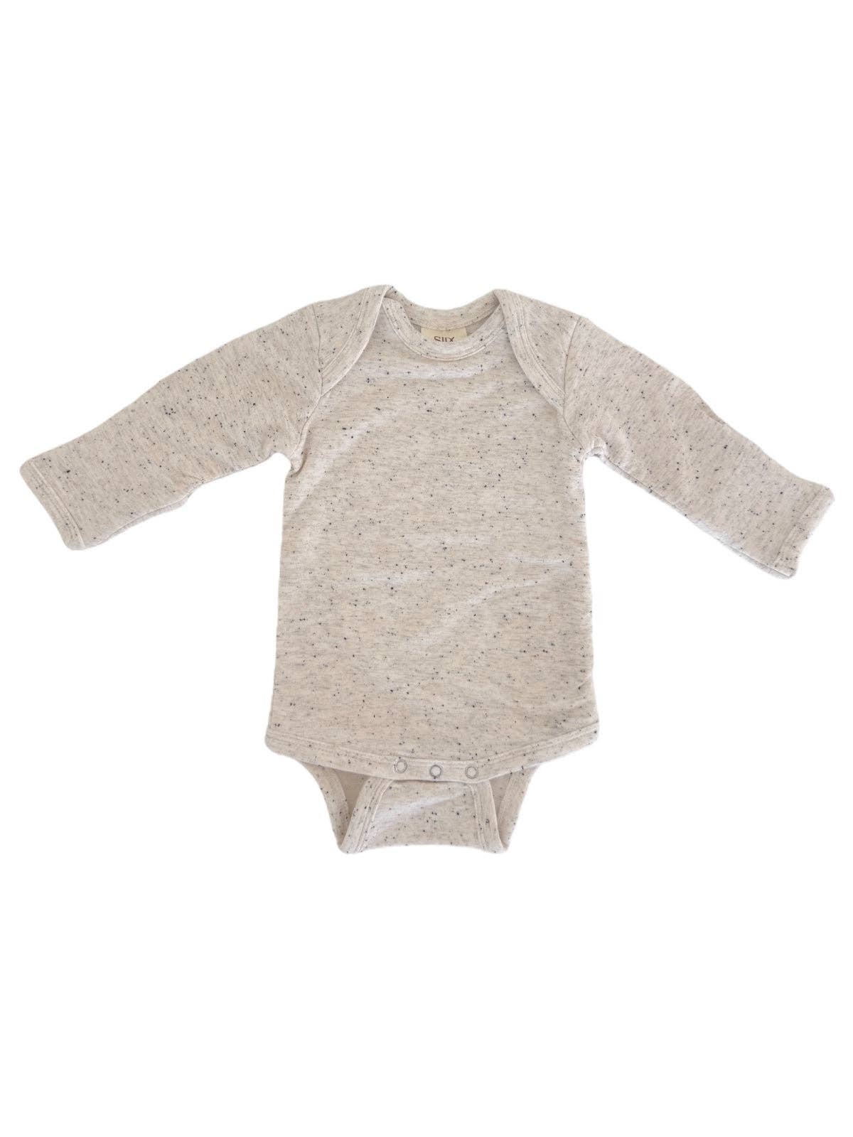 Dove Speckle / Long Sleeve Bodysuit