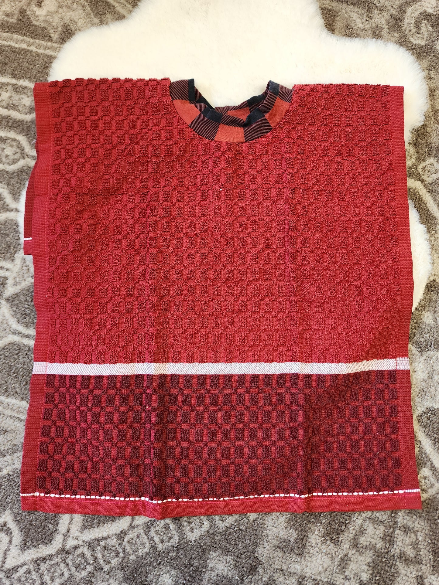 Red Towel Bib